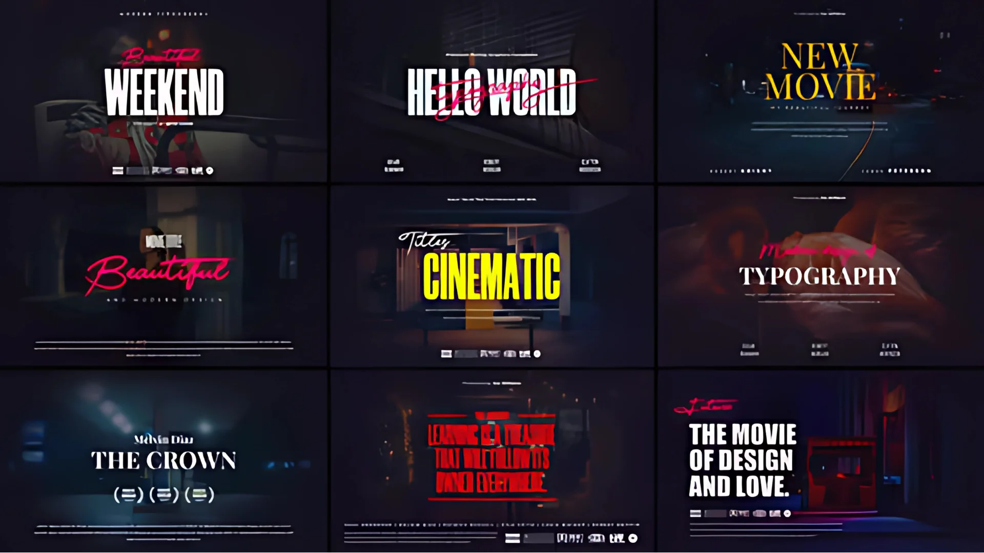 Cinematic Film Titles for Premiere Pro