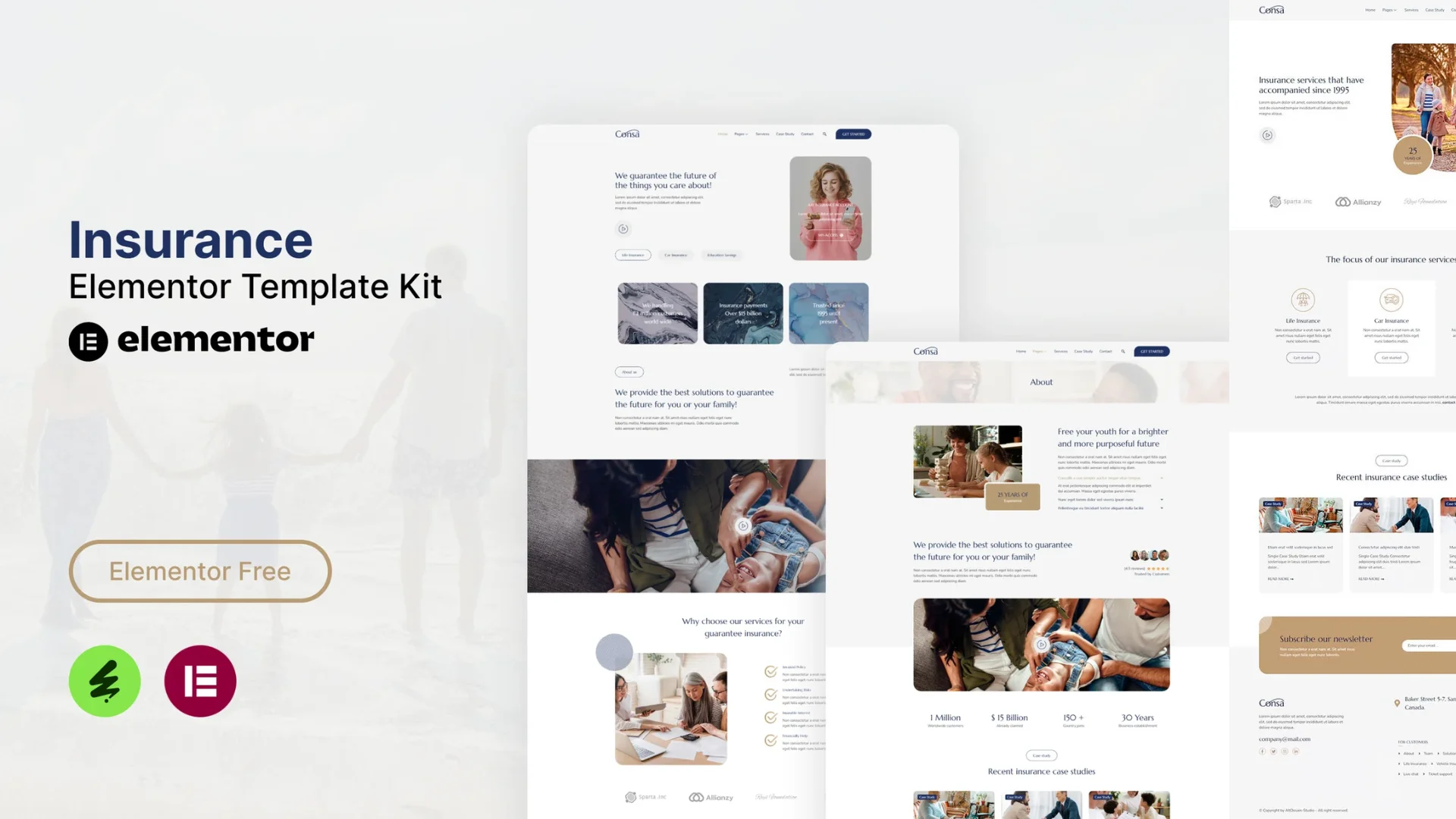 Consa – Insurance Elementor Template Kit