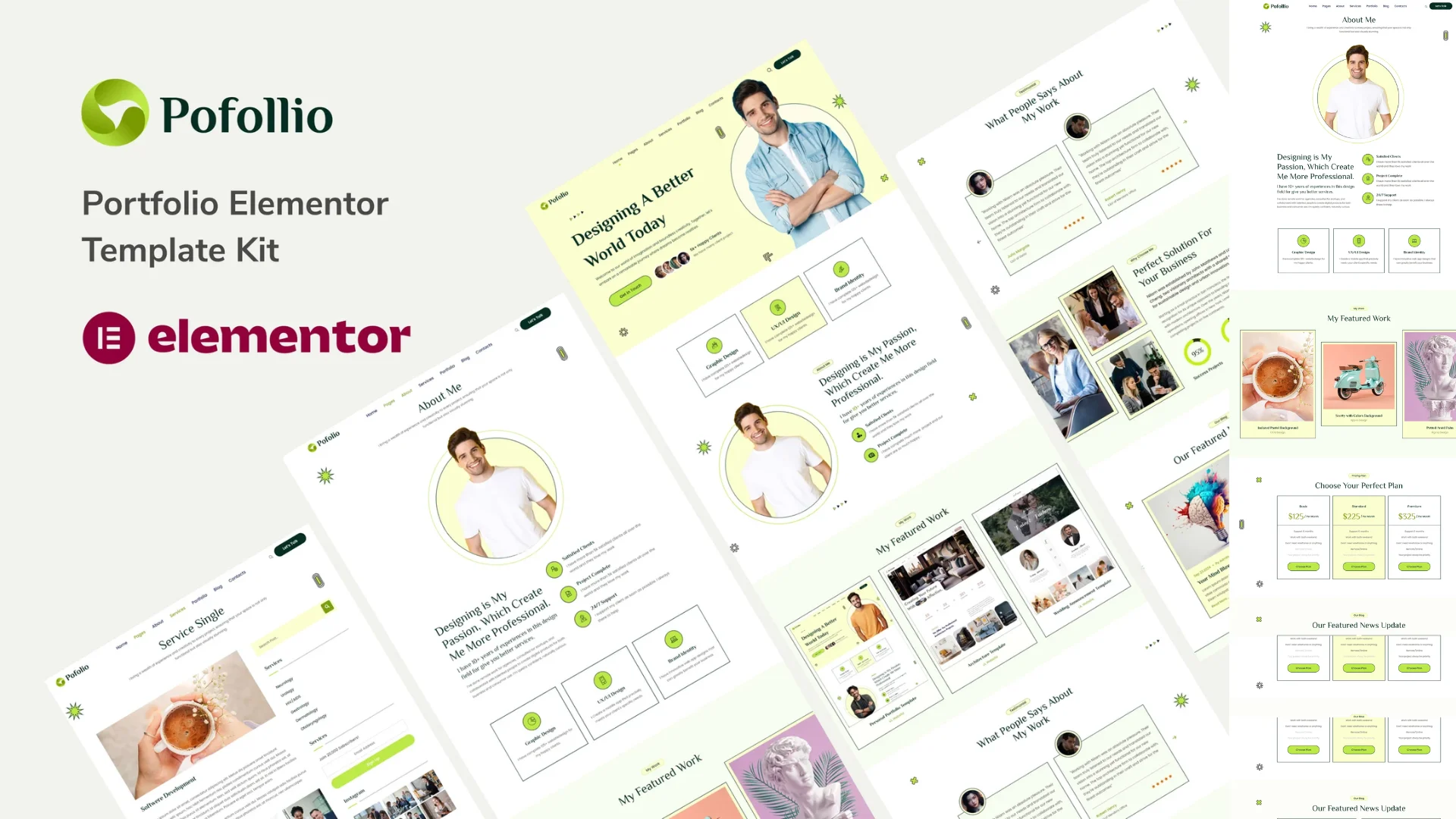 Pofollio – Portfolio Elementor Template Kit