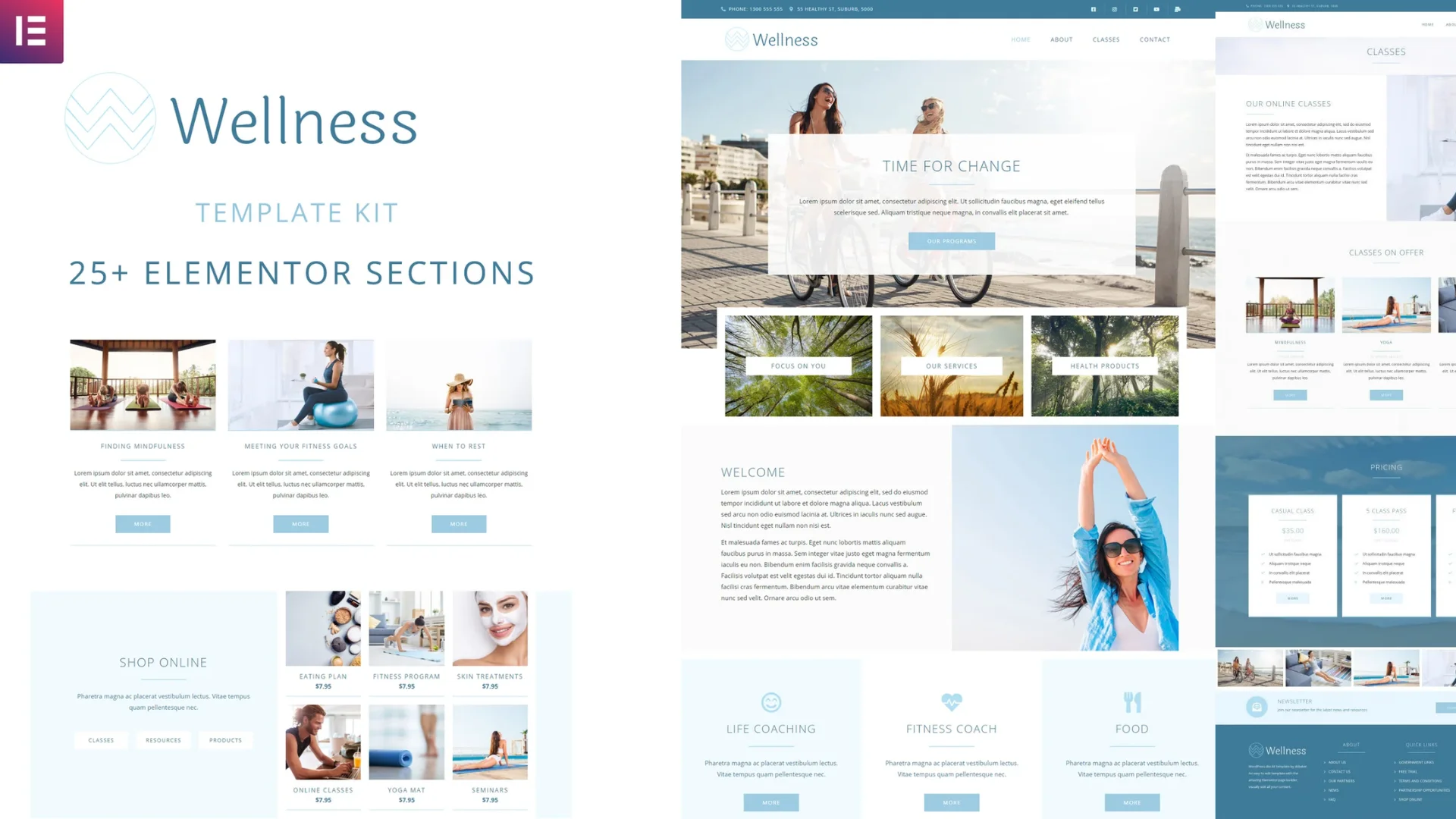Wellness – Elementor Template Kit