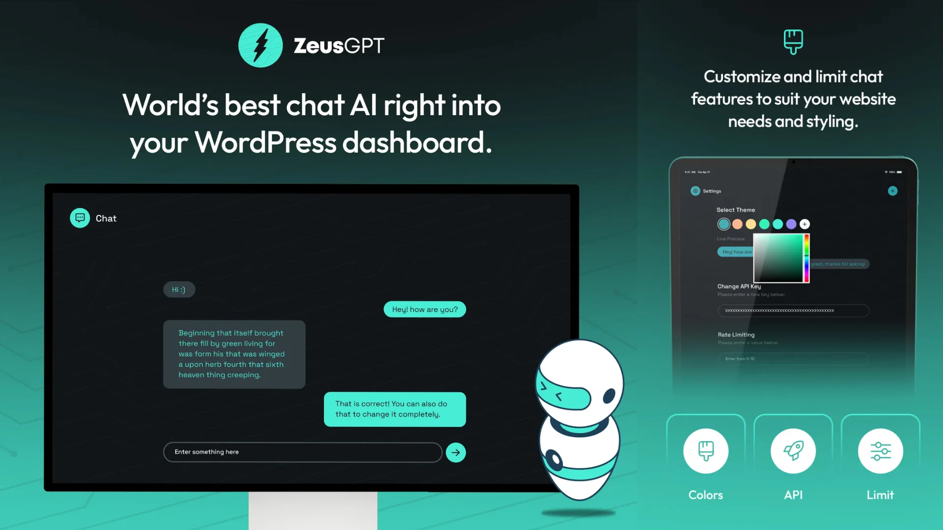 ZeusGPT – WordPress Plugin powered by ChatGPT